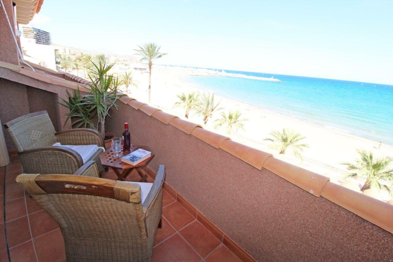 Atico Duplex De Lujo Frente Al Mar. 1A Linea Playa Leilighet El Campello Eksteriør bilde